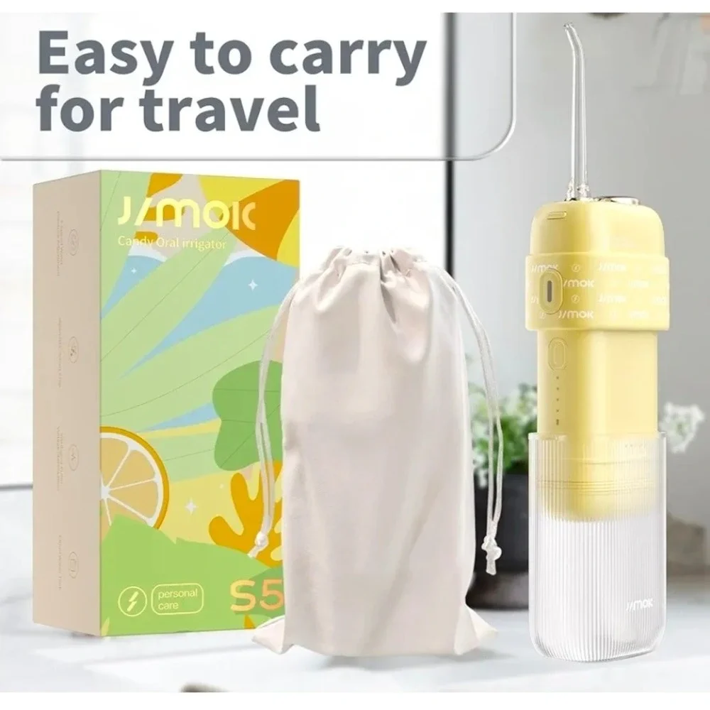JIMOK Candy Portable‎ Water Flosser Oral Irrigator Teeth Cleaner - Blue